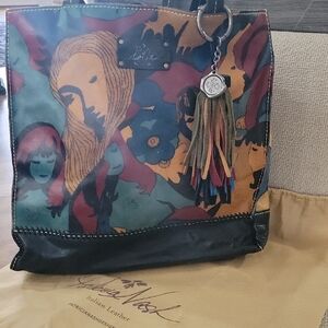 Patricia Nash Multicolor Leather Tote Bag
